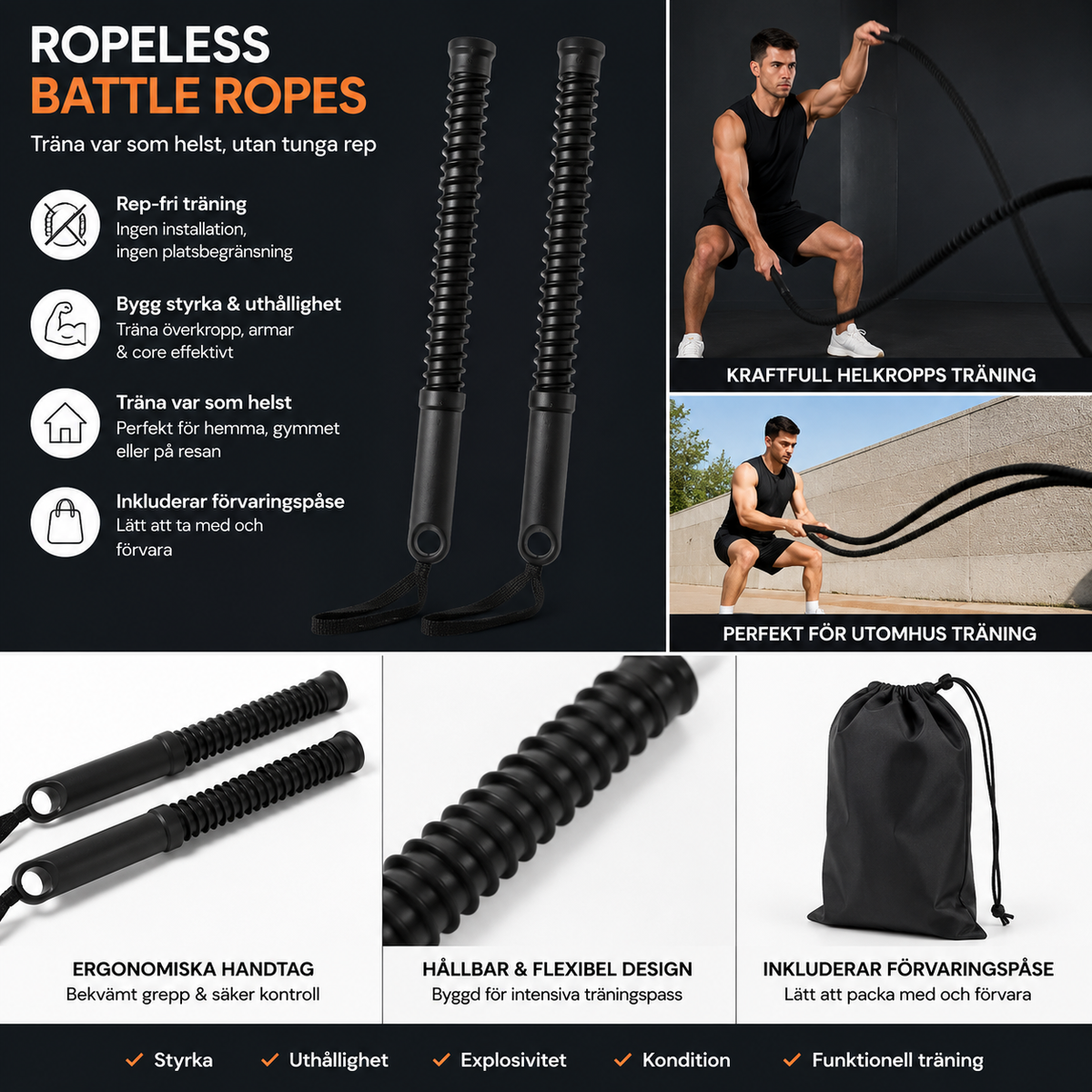 Ropeless Battle Ropes – Intense Full Body Training
