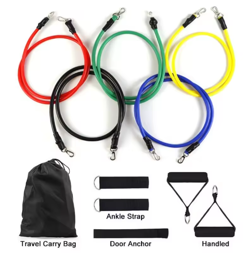 Resistance Bands Set – 7 Levels Complete Full Body Training Kit