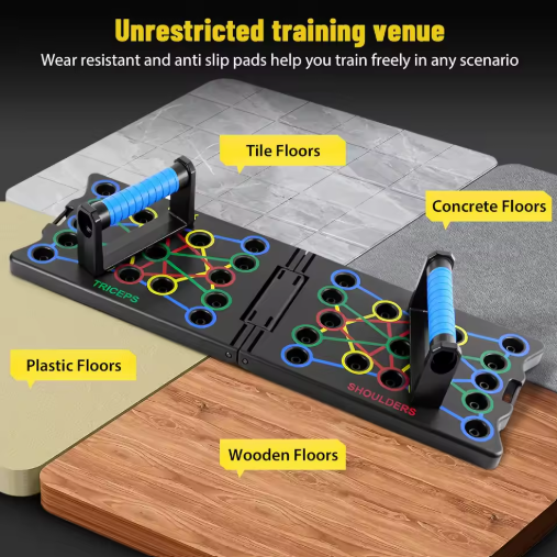 PushUp Pro™ Board – Multifunktionell armhävningsbräda för överkroppsträning